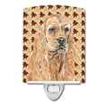 thumbnail image 1 of Carolines Treasures SC9542CNL Buff Cocker Spaniel Fall Leaves Ceramic Night Light, 1 of 2