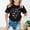 Black, variant on Fashionable Summer Tee for Girls Cute Printed Round Neck Loose Fit Casual Short Sleeve Top Short Sleeve Shirt for Girls Tees Kids Tshirts Clothes Summer Tops T-Shirt