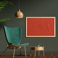 thumbnail image 2 of Floral Wall Art with Frame, Spring Autumn Season Time Flower Print Inspired Image with Leaves Art, Printed Fabric Poster for Bathroom Living Room, 35" x 23", Scarlet and Maroon, by Ambesonne, 2 of 2