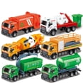 thumbnail image 2 of (2 Pieces) Pull Back Alloy Garbage Sorting Toy Car Children's Sprinkling Cleaning Sanitation Model Boy Car Gift (Puili Fire Rescue Vehicle), 2 of 5