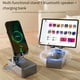 thumbnail image 3 of 2X Soporte para Teléfono Móvil Soporte para Teléfono Móvil Plegable Portátil con Altavoz Bluetooth Carga de Teléfono Móvil, 3 of 5