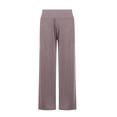 thumbnail image 4 of Women's Casual Pants, Cropped High Waisted Straight Leg Trousers with Pockets, Loose Fit Stretchy Work Pants for Yoga, Office, Casual Wear and Daily Outfits-Coffee, 4 of 8