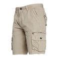 thumbnail image 5 of HOOMEUMY Men's Cargo Shorts Loose Fit Multi-Pockets Straight Solid Outdoor Work Shorts Straight Outdoor Work Shorts for Men Khaki 8, 5 of 7