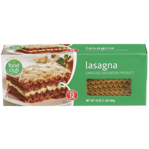 Food Club, Lasagna, Enriched Macaroni Product - Walmart ...