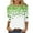 A93 Multicolor, variant on Womens St Patricks Day Shirt 3/4 Sleeve Cute Gnome Gold Coin Graphic Tee Casual Round Neck Loose Fit Soft Blouse Top for Holiday Festival Party