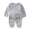 Gray, variant on BJUTIR Toddler Boys Casual Outfit Sets Wear Kids Knitted Outfits Ribbed Set Baby Tracksuit Clothes Sports Toddler Sweatshirt+Pants 2Pcs Girls Boys Boys Outfits&Set