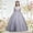 A328 Gray, variant on Girls Floral Lace Flower Girl Dress Sleeveless Tulle Princess Ball Gown Elegant Wedding Guest Party Gown Formal Pageant Dress Toddler First Communion Gown Kids Birthday Evening Party Dresses