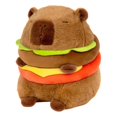 thumbnail image 1 of Peluche Réaliste Capybara Burger, Oreiller en Peluche Capybara Mignon, Jouet en Peluche Doux Hamburger, 1 of 4