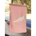 thumbnail image 2 of Carolines Treasures BB7926CHF Drapeau de Maison en Toile à Carreaux Roses Paon Blanc, 2 of 4