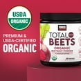 thumbnail image 6 of Force Factor Total Beets Organic Beet Root Powder, Beetroot Supplement for Circulation & Blood Flow, USDA-Certified Organic, Unflavored, 60 Servings, 6 of 10