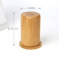 thumbnail image 1 of Porta palillos de madera con tapa Dispensador de palillos de dientes Caja de almacenamiento de palitos de cóctel para mesa Hotel Restaurante Cocina y fiesta (1 pieza, color madera) ShuxiuWang 9024735226420, 1 of 1