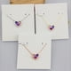 thumbnail image 3 of Collar corto con cadena de clavícula y forma de corazón de melocotón en forma de corazón de joyería europea y americana, 3 of 6