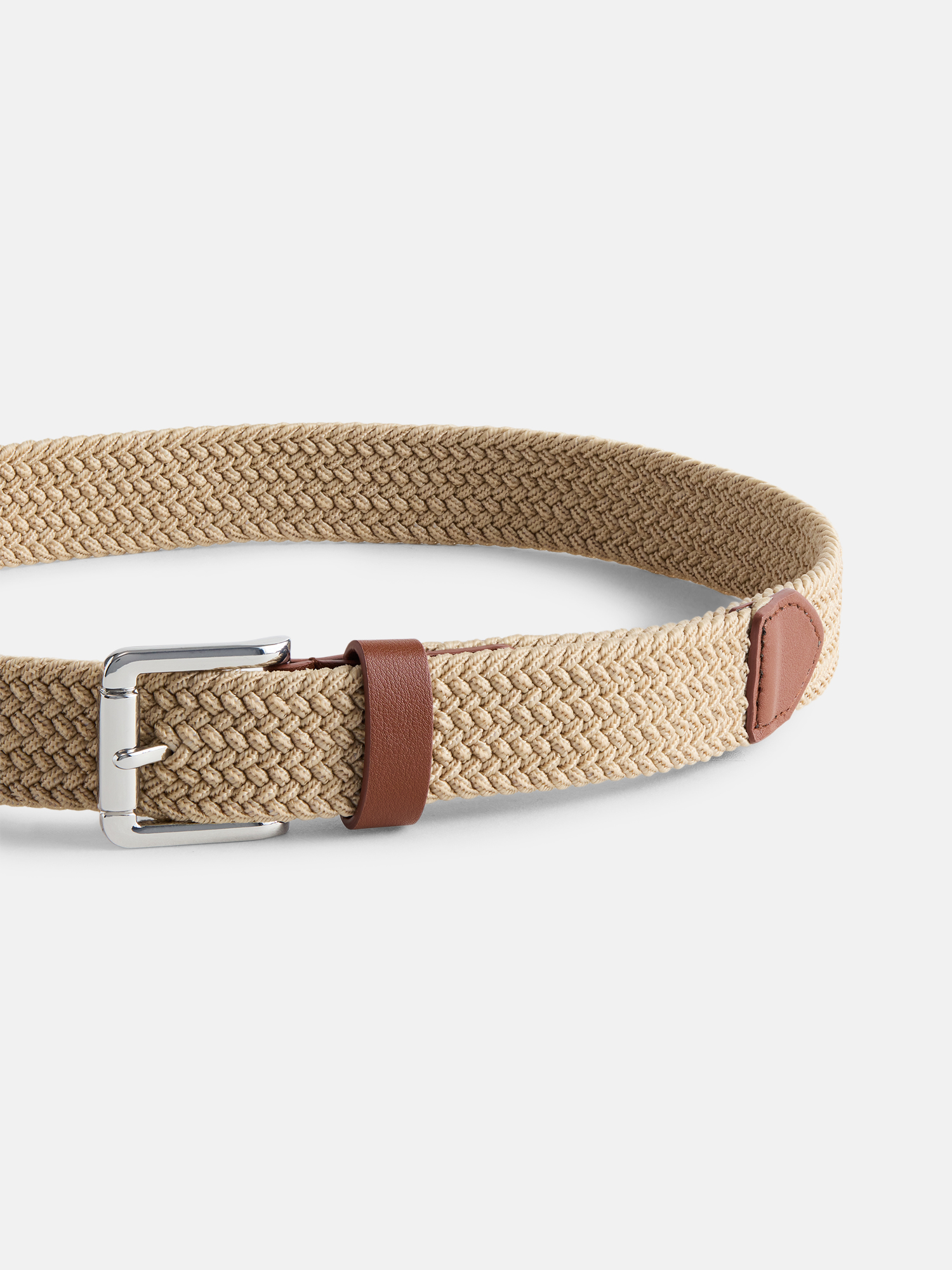Wonder Nation Boys Tan Stretch Woven Belt photo 2