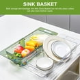 thumbnail image 4 of CRILSTYLEO Sink Storage Rack Transparent 1Set For Kitchen Sink Accessories, 4 of 6