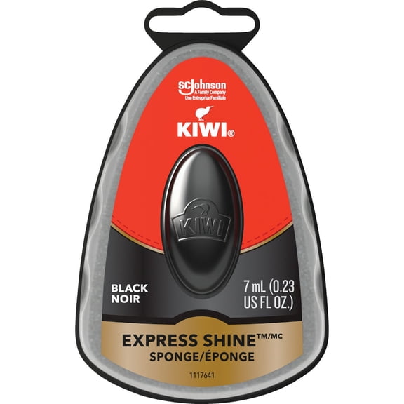 KIWI Express Shine Sponge - Black Shoe Shine - 0.23 fl oz