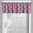 thumbnail image 4 of Ambesonne Floral Valance & Curtain, Psychedelic Trippy Blossom, 55"x36", Eggplant Cadet Blue, 4 of 7