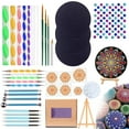 thumbnail image 1 of 40 Pcs Outil de Pointillage Mandala Outil de Peinture Mandala Professionnel Pochoir, 1 of 10
