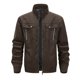 thumbnail image 3 of Ceisia Men's Hooded Waterproof Long Sleeve Jacket Casual Solid Color Loose Fit Gift Outerwear, 3 of 4