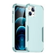 thumbnail image 2 of Étui de Téléphone IPhone 13 à 3 Couches PC+TPU Compatible avec la Recharge Sans Fil, Vert Sauge, 2 of 5