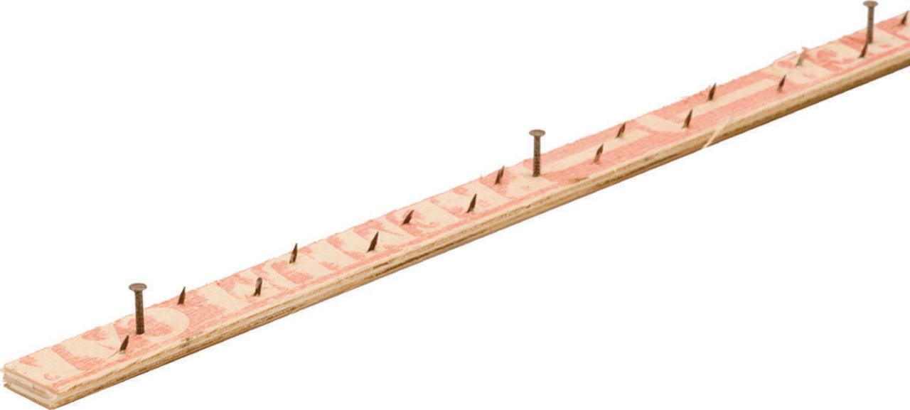 MD 75312 Carpet Tack Strip, 48 in L x 1 in W, Plywood