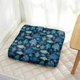 thumbnail image 2 of Tropical Marine Life Floor Pillow Oversized 24" Square Meditation Seat, Sunlight-Activated Fluffy Filling, Skin-Friendly Fabric for Long Sitting Sessions, Boho Home Decor, 2 of 5