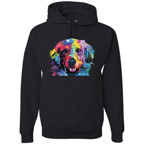 Colorful Labrador Retriever Animal Lover Graphic Hoodie Sweatshirt
