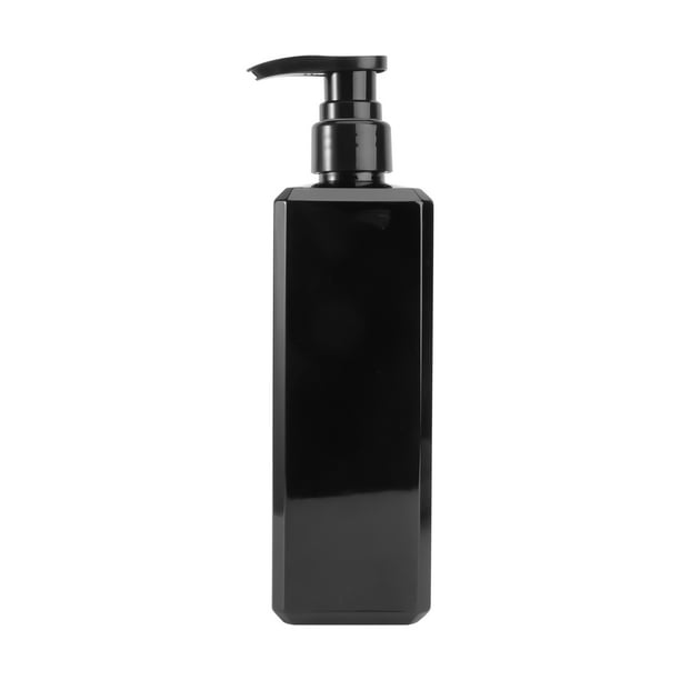 GOOHOCHY 1 botella de jabón líquido, champú, loción, dispensador de gel de ducha, contenedor vacío de 500 ml, color negro.