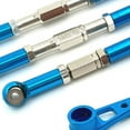 thumbnail image 4 of maskred Steering Link Rod Set For 104009 104016 104018 Monster Trucks Rc Steering Link Rod Set Aluminum Alloy Wheelbase RC Car Accessories Blue, 4 of 6