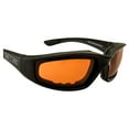 thumbnail image 7 of Epoch Eyewear Foam Padded Motorcycle Sunglasses Riding Glasses Z87+ Safety Glasses (Black-Amber), 7 of 7