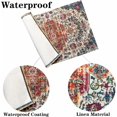 thumbnail image 5 of Boho Place Mats Indoor Set of 4 Retro Ancient Wipeable Placemats Linen Fabric Washable Heat Resistant Placemats for Kitchen Dining Tables, 12x18 Inches, 5 of 5