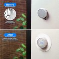thumbnail image 5 of For 2020 Nest Thermostat Nest Thermostat Bracket Siding Cover Silicone Siding Cover Thermostat Back Plate (White), 5 of 5