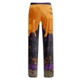 thumbnail image 5 of Halloween Womens Pajama Pants Cute Print Comfy Halloween Pajama Pants Casual Ghost Pumpkin Pattern Pjs Sleep Bottoms Fall Winter Lounge Pants, 5 of 5