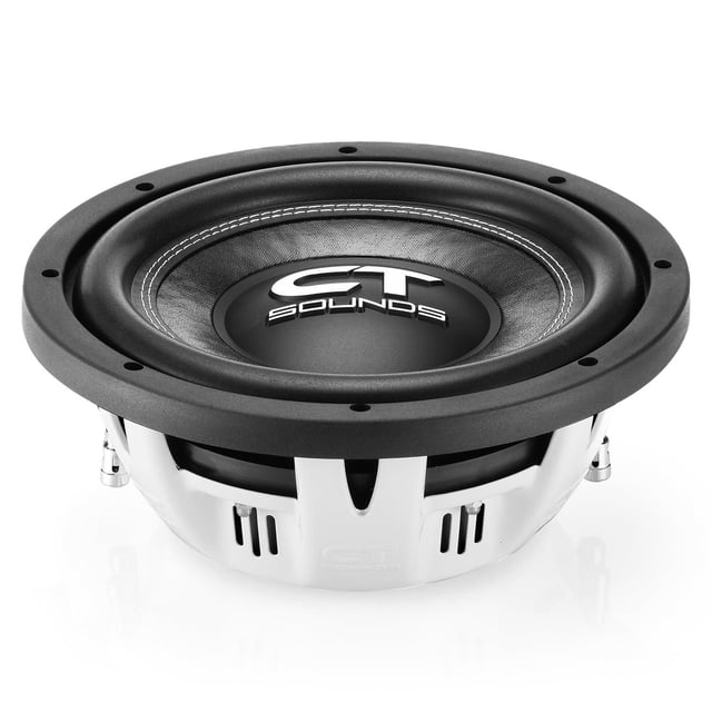 CT Sounds Hydro - Subwoofer para coche de 25,4 cm, doble 2 ohmios, 1000 W, montaje poco profundo