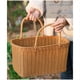 thumbnail image 4 of Cesta de la Compra de Ratán Cesta de la Compra Sencilla Cesta de Verduras Ecológica Cesta de Frutas Picnic Al Aire Libre,B, 4 of 10