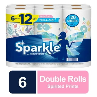 Sparkle® Tear-A-Square® Paper Towels, 2 Double Rolls = 4 Regular Rolls, 2  Count (Pack of 1)
