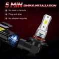 thumbnail image 2 of Compatible with Chevy Cruze 2016 2017 2018 2019 LED Headlight KIT High Low Beam Combo Bulbs (Pack of 4) , 6500K White 10,000LM Super Bright, Plug and Play, 2 of 11