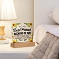 thumbnail image 6 of Friendship Gift for Women - Gifts for Women Friends - Bestie Gift Ideas - Meaningful to My Best Friend Sunflowers Clear Desk Decorative Sign Home Decor Acrylic Sign, 6 of 7