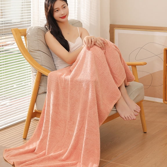 TopLLC Bath Essentials, Bathtub Accessories Pineapple Lattice Coral Fleece Bath Towel Thick Large Bath Towel Home Bath Towel Bath Quick Dry Bath Towel Solid Color Cotton bath towels