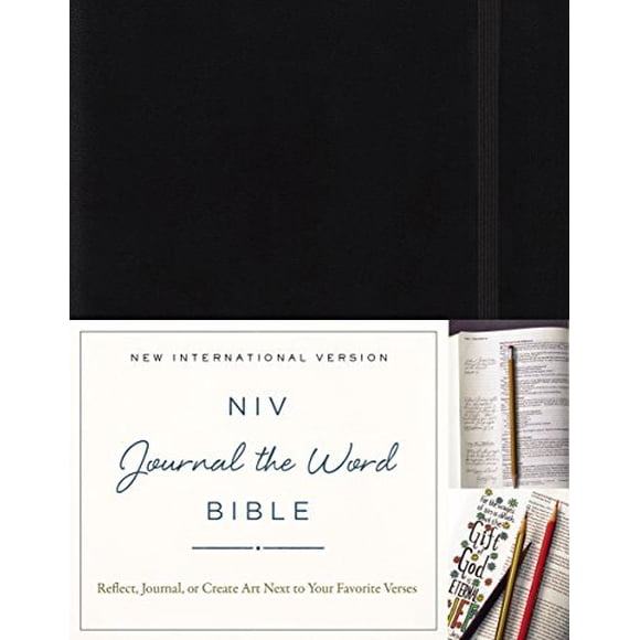 NIV, Journal the Word Bible (Black Hardcover)