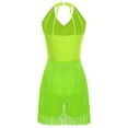 thumbnail image 4 of TSSOE Womens Fringe Jumpsuit Latin Dance Romper Sleeveless Tassel Ballroom Dance Samba Rumba Leotard Yellow 3XL, 4 of 5