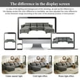 thumbnail image 6 of Harper & Bright Designs Modern Modular Corner Sofa Sectional with 2 Storage Ottomans, Free Combination L-Shaped Couch Set for Living Room, Gray, 6 of 19