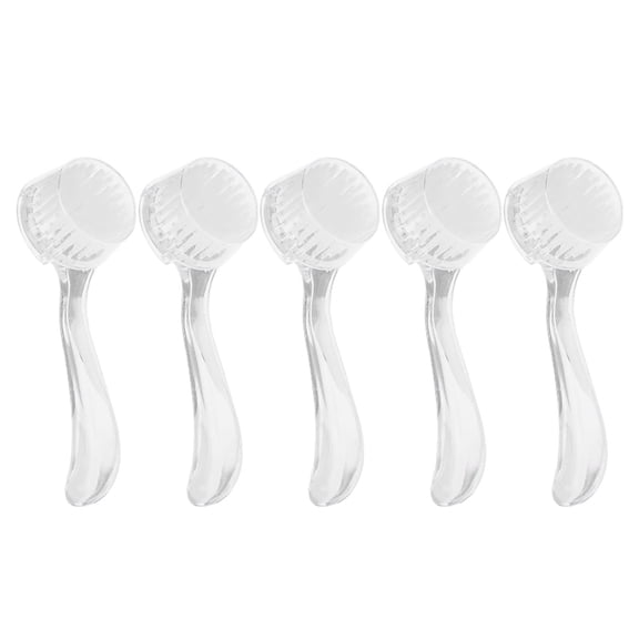 YAHHU 5‑Pack Soft Nail Dust Cleaning Brushes – Skin‑Friendly, Durable, Ideal for Nail Art & DIY, White