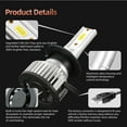 thumbnail image 3 of 4pcs H7 High Beam/Low Beam LED Headlight Bulbs For BMW Z4 2003-2008 6000K Cool White IP68 Waterproof, 3 of 9