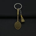 thumbnail image 1 of Porte-clés en Alliage avec Design Charmant de Raquette de Badminton pour Style Personnalisé, 1 of 4