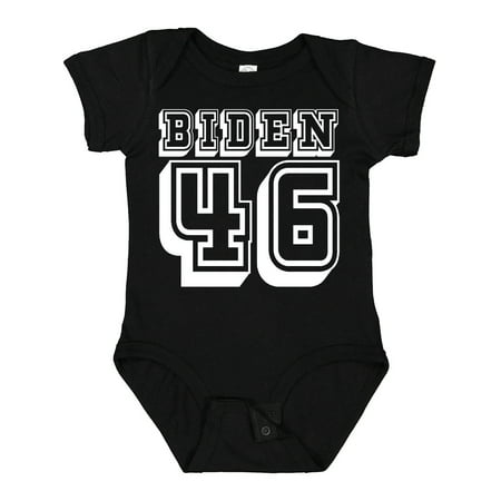 

Inktastic Biden 46 Voting 2020 in Black Text Gift Baby Boy or Baby Girl Bodysuit