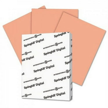 Digital Index Color Card Stock, 110 lb, 8 1/2 x 11, Salmon, 250 Sheets/Pack, Sold as 250 Sheet