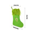 thumbnail image 3 of onlyliua Ofertas Del Día Liquidación Prime Suministros para Las Fiestas Navideñas Calcetines Navideños Regalos Calcetines Decoración Del Lugar Calcetines Navideños Peludos Verdes de Punto Grandes con, 3 of 6