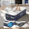 thumbnail image 5 of Knzzo Twin XL Air Mattress, 18-Inch Raised Air Bed with Built-in Pump, Fast Inflation & Deflation, Comfortable Flocked Top for Guests, Home & Travel, 5 of 7