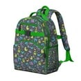 thumbnail image 2 of Cartoon Dinosaur School Backpack with Cute Baby Dino Pattern and Minimalist Nature-Inspired Artwork, 2 of 5