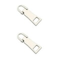 thumbnail image 1 of Langgg 3pcs/set Reusable Zippers Pull Tab - Universal Metal Zippers Replacement Zippers Replacement Header No.8 * Silver 2Set, 1 of 6